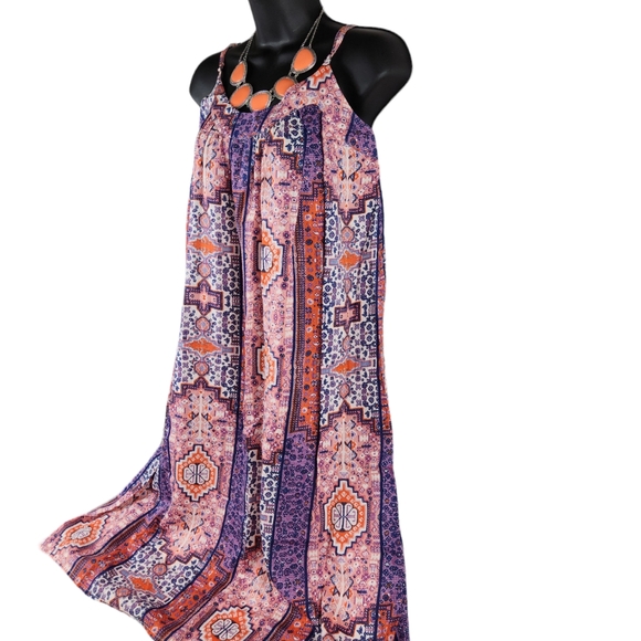 Lucky Brand, Women's dress, navy and coral, Super Cute, Size XS - Picture 3 of 10